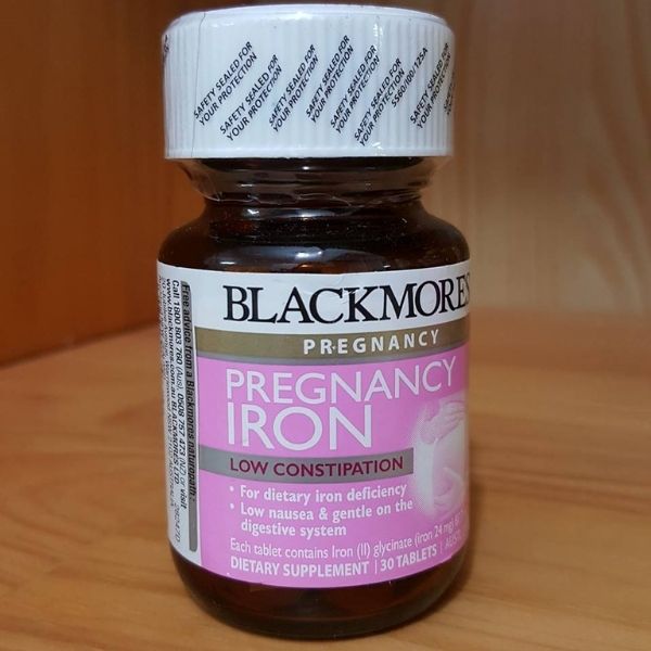 [Tổng Kho] Sắt Blackmores Pregnancy Iron Úc Cho Bà Bầu Mẫu Mới